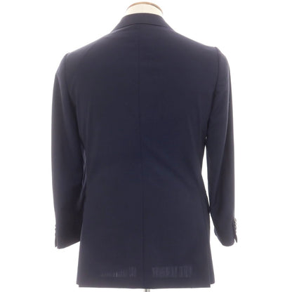 【中古】イセタンメンズ ISETAN MENS ウール 3つボタンスーツ ネイビー【 46 】【 状態ランクB 】【 メンズ 】