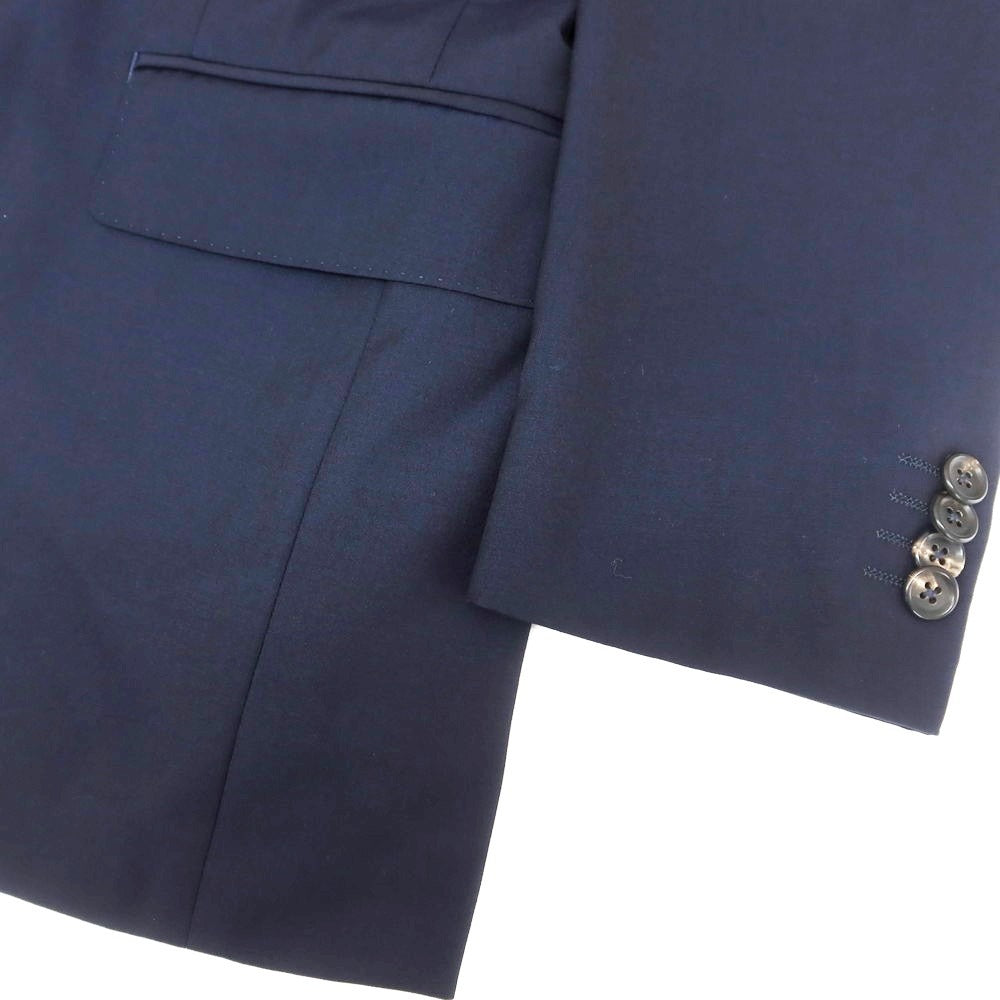 【中古】イセタンメンズ ISETAN MENS ウール 3つボタンスーツ ネイビー【サイズ46】【 状態ランクB 】【 メンズ 】[EPD]