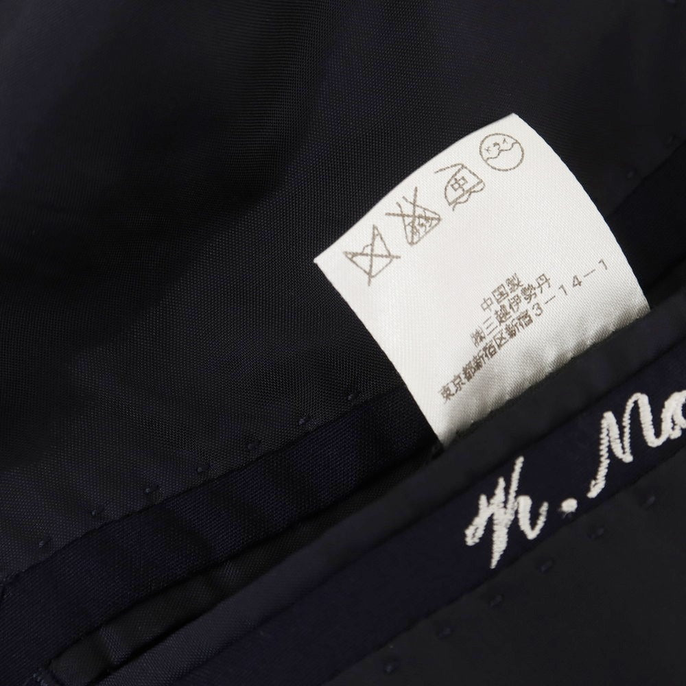 【中古】イセタンメンズ ISETAN MENS ウール 3つボタンスーツ ネイビー【サイズ46】【 状態ランクB 】【 メンズ 】[EPD]