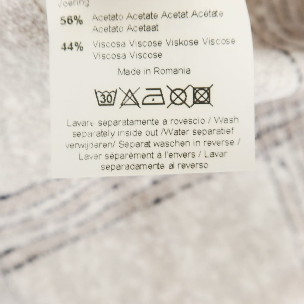 [Used] CIRCOLO 1901 Cotton Jersey Check Jacket Light Gray [46] [Condition Rank B] [Men&