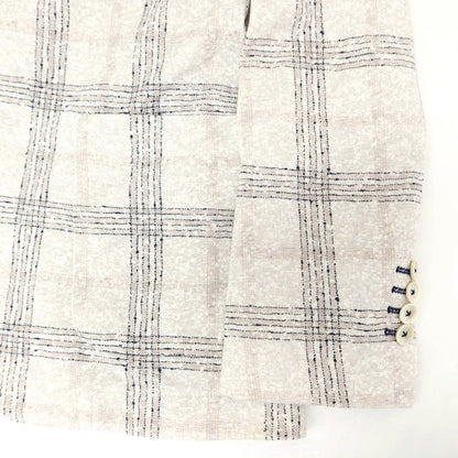 [Used] CIRCOLO 1901 Cotton Jersey Check Jacket Light Gray [46] [Condition Rank B] [Men&