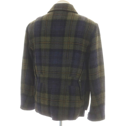 【中古】ポロ ラルフローレン Polo Ralph Lauren ウール チェック フィールドジャケット グリーンxネイビー【 S 】【 状態ランクB 】【 メンズ 】