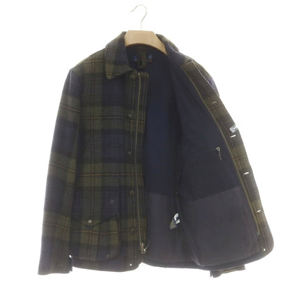 【中古】ポロ ラルフローレン Polo Ralph Lauren ウール チェック フィールドジャケット グリーンxネイビー【 S 】【 状態ランクB 】【 メンズ 】