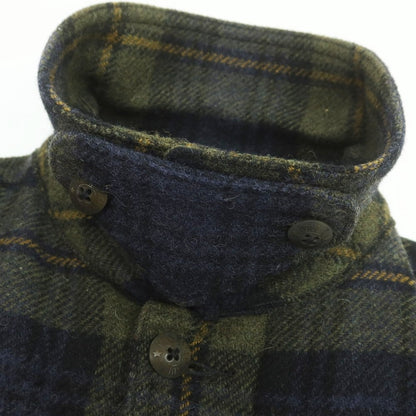 【中古】ポロ ラルフローレン Polo Ralph Lauren ウール チェック フィールドジャケット グリーンxネイビー【 S 】【 状態ランクB 】【 メンズ 】