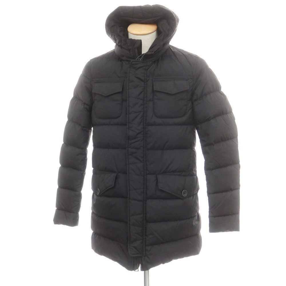 【中古】ヘルノ Herno POLAR TECH フーデッド ダウンコート ブラック【 44 】【 状態ランクB 】【 メンズ 】