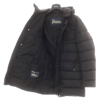 【中古】ヘルノ Herno POLAR TECH フーデッド ダウンコート ブラック【 44 】【 状態ランクB 】【 メンズ 】