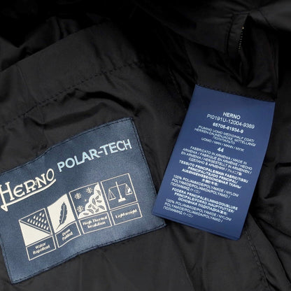 【中古】ヘルノ Herno POLAR TECH フーデッド ダウンコート ブラック【 44 】【 状態ランクB 】【 メンズ 】