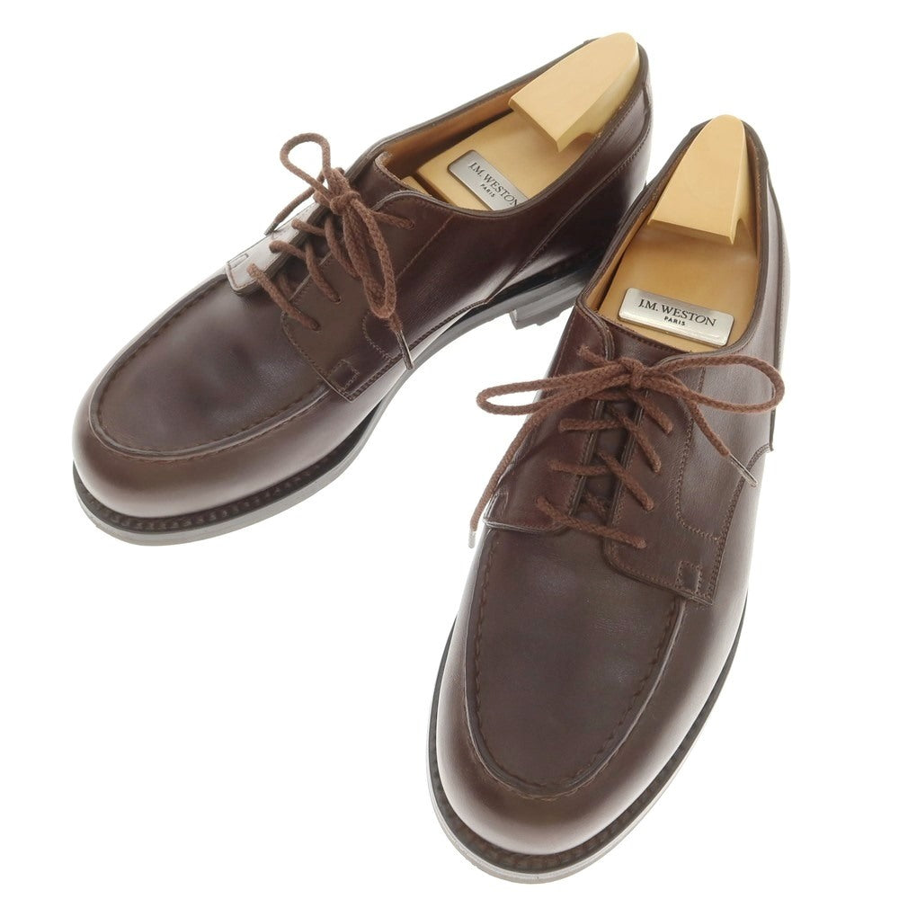 【中古】ジェイエムウエストン J.M WESTON GOLF ノヴォカーフ Uチップ ドレスシューズ ダークブラウン【 5E 】【 状態ランクA 】【 メンズ 】