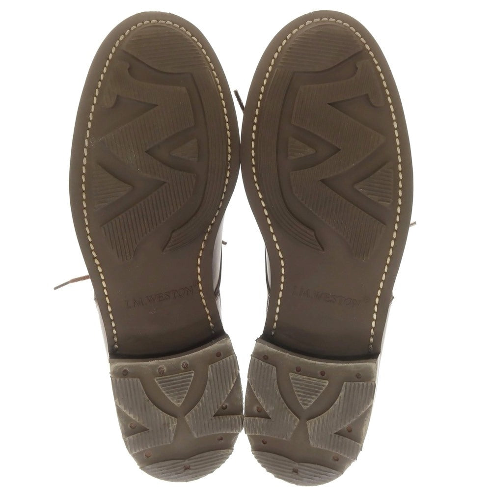[Used] JM WESTON GOLF Novocalf U-tip dress shoes, dark brown [5E] [Condition: A] [Men&