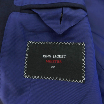 【中古】リングヂャケット RING JACKET ウール テーラードジャケット ネイビー【 表記なし（S位） 】【 状態ランクC 】【 メンズ 】