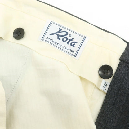 【中古】ロータ ROTA ウール ドレススラックスパンツ ダークグレー【 47 】【 状態ランクB 】【 メンズ 】