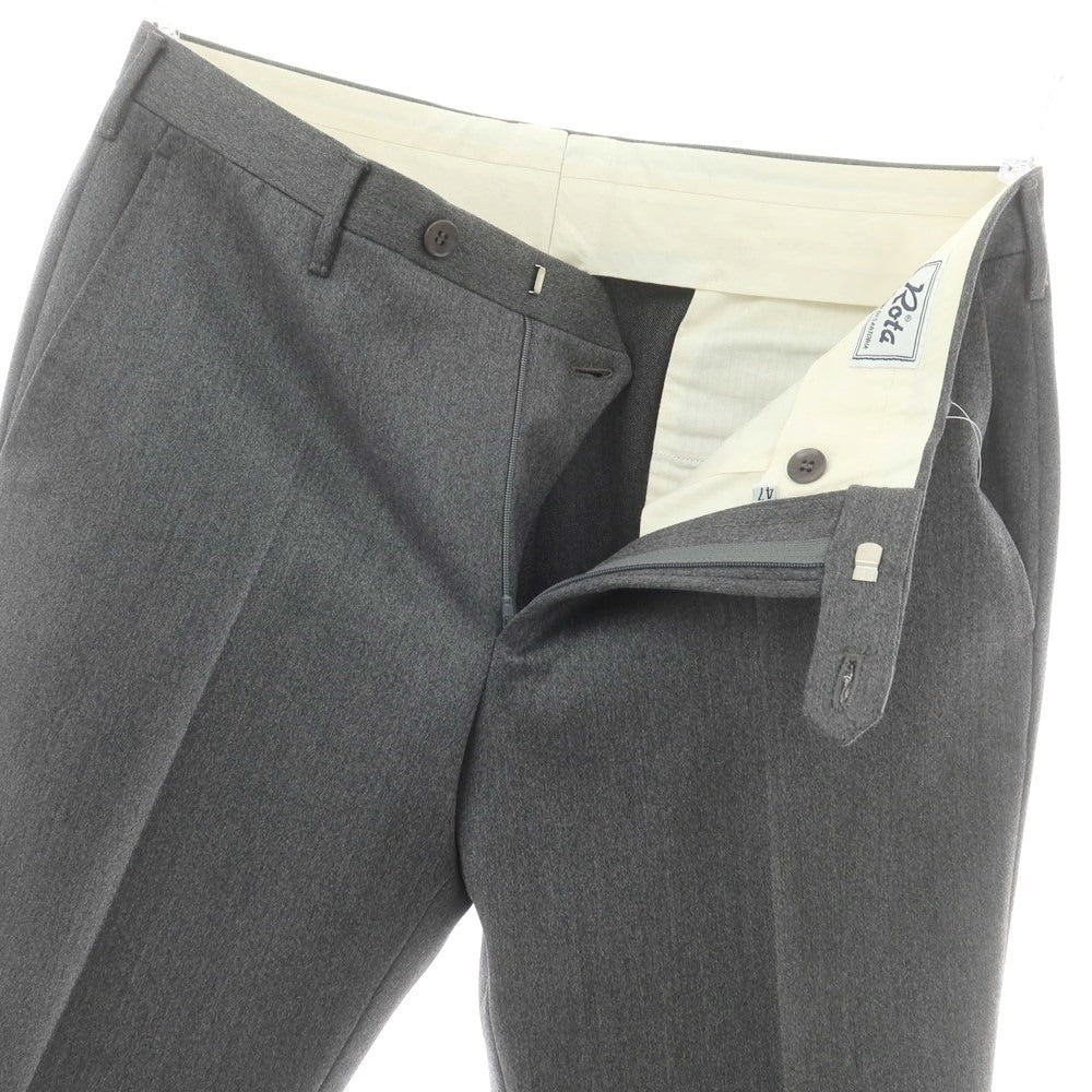 【中古】ロータ ROTA ウール ドレススラックスパンツ グレー【 47 】【 状態ランクB 】【 メンズ 】