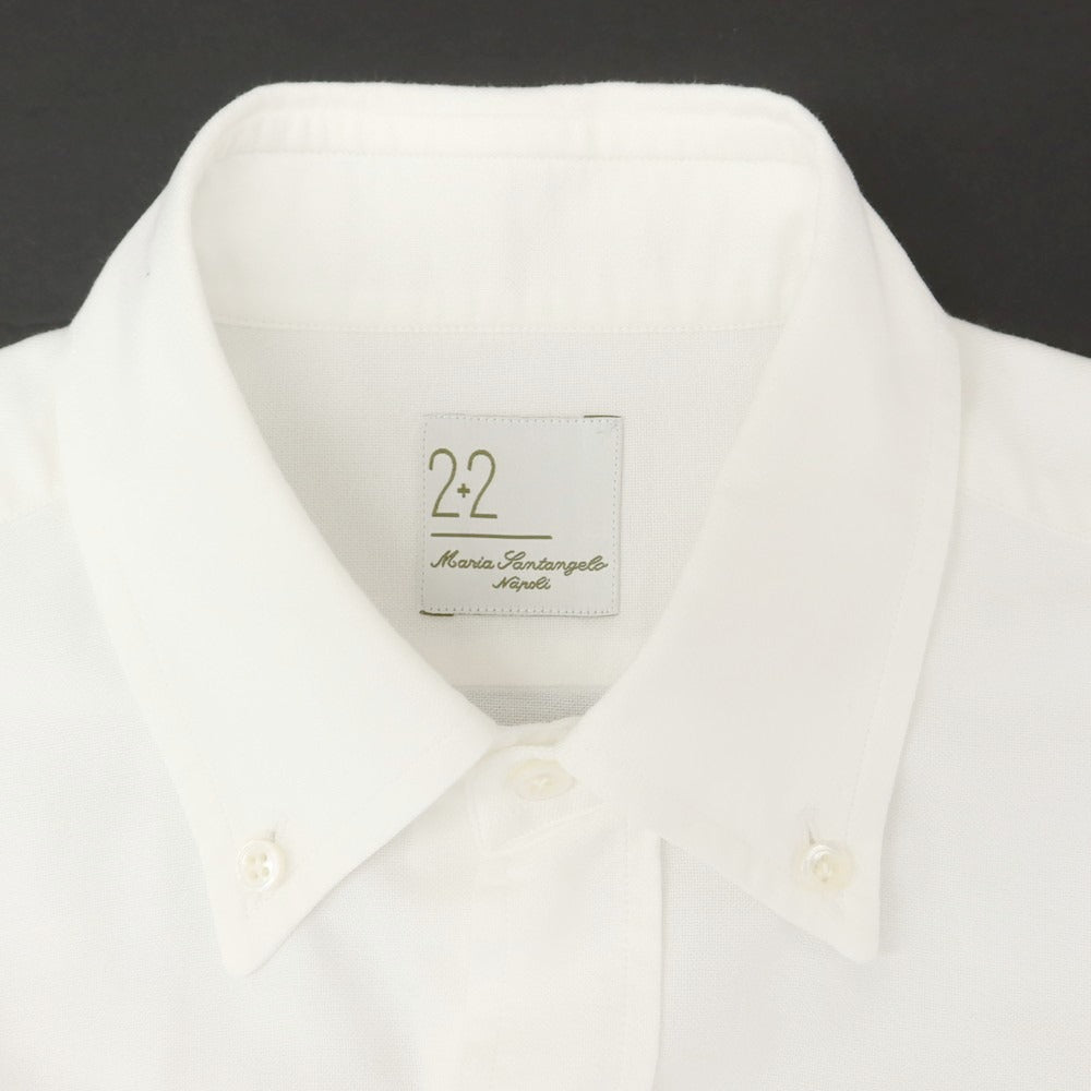 [Used] Maria Santangelo Oxford Cotton Button-Down Shirt White [S] [Condition Rank B] [Men&