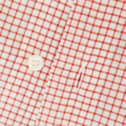 [Used] Frye Cotton Check Dress Shirt White x Red [38] [Condition Rank C] [Men&