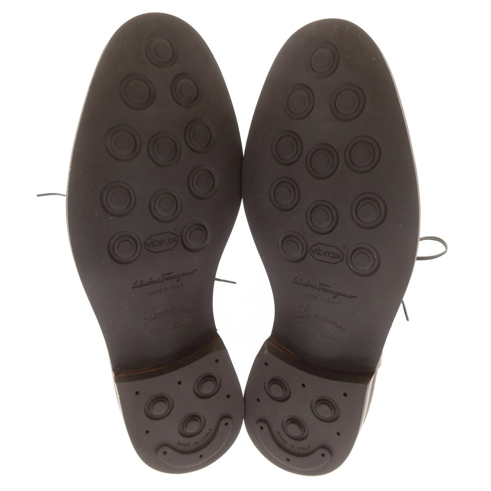 【中古】サルヴァトーレフェラガモ Salvatore Ferragamo メッシュ＆レザー ドレスシューズ ブラウンxホワイト【 7 】【 状態ランクA 】【 メンズ 】