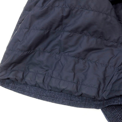 【中古】コルネリアーニ CORNELIANI ウール グレンチェック 中綿入り チェスターフィールドコート ネイビー【 46 】【 状態ランクB 】【 メンズ 】