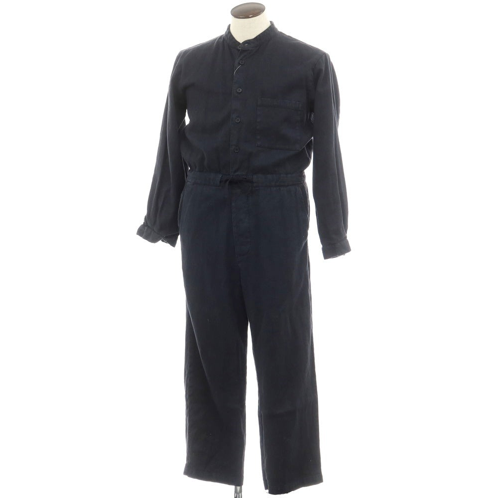 【中古】ネストローブ コンフェクト nest Robe CONFECT リネンコットン ジャンプスーツ オールインワン ツナギ ダークネイビー【 3 】【 状態ランクC 】【 メンズ 】