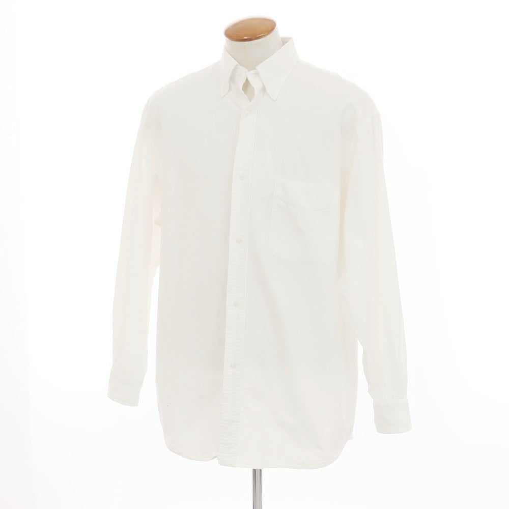 [Used] COMOLI Oxford Cotton Wide BD Shirt White [2] [Condition Rank C] [Men&