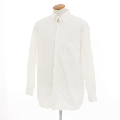 [Used] COMOLI Oxford Cotton Wide BD Shirt White [2] [Condition Rank C] [Men&