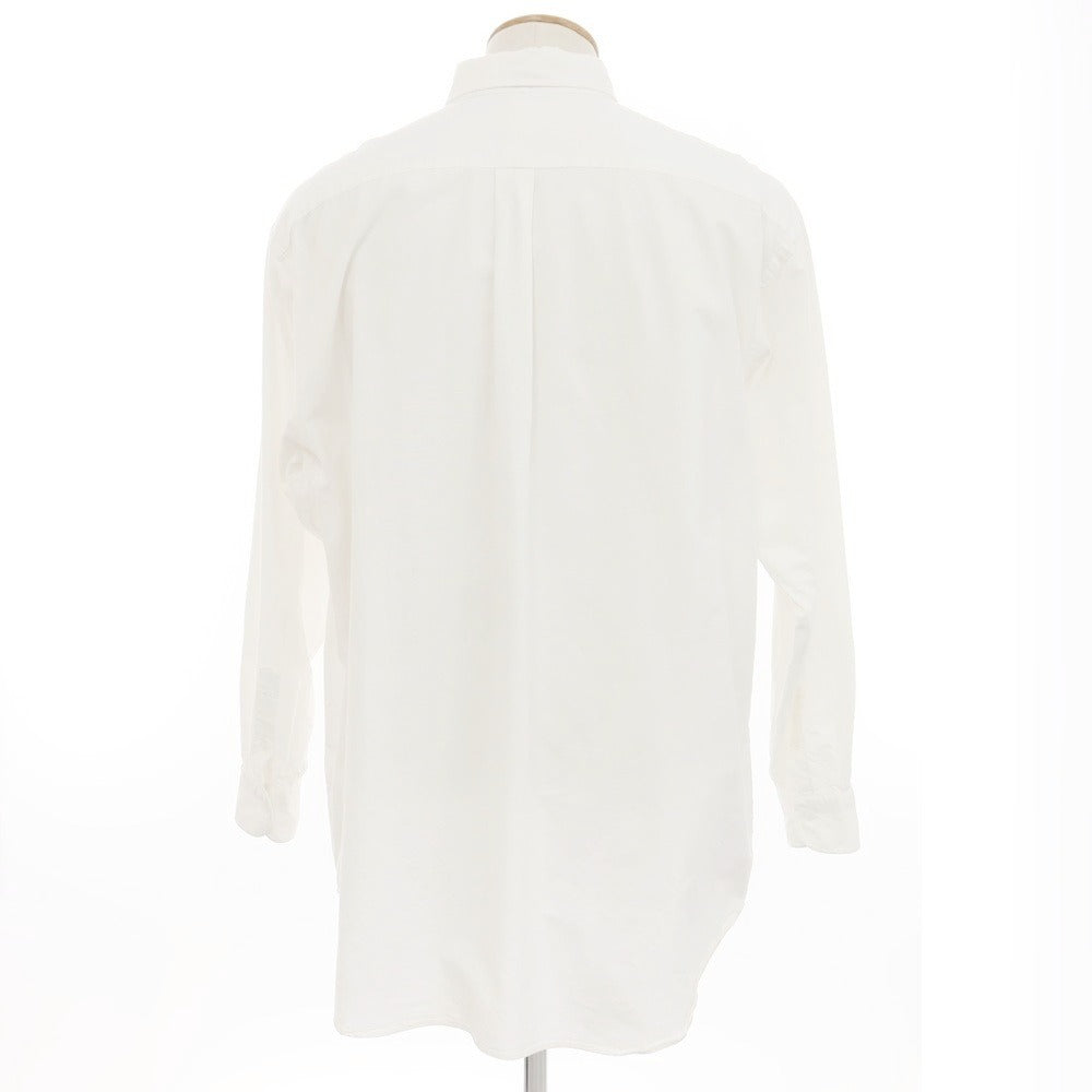 [Used] COMOLI Oxford Cotton Wide BD Shirt White [2] [Condition Rank C] [Men&