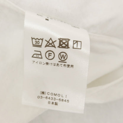 [Used] COMOLI Oxford Cotton Wide BD Shirt White [2] [Condition Rank C] [Men&