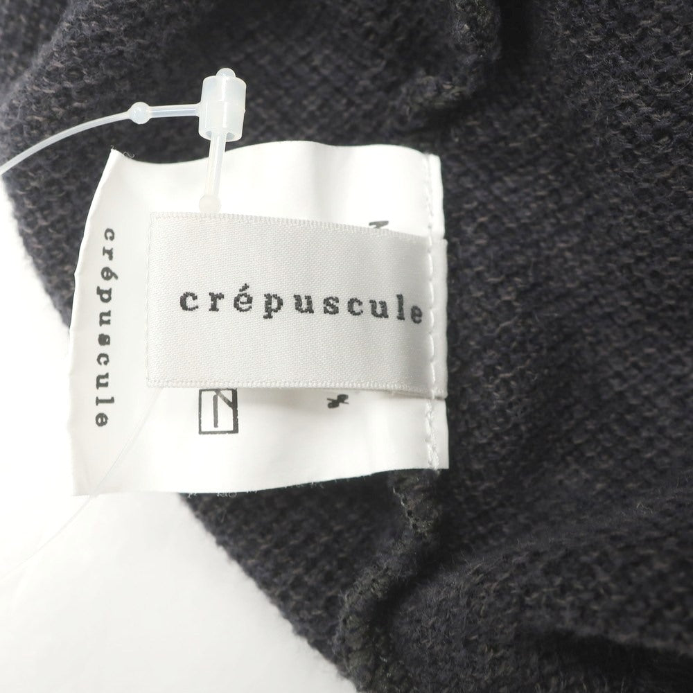 【中古】クレプスキュール crepuscule コットン スキッパー 半袖 ポロニット チャコール【 2 】【 状態ランクB 】【 メンズ 】