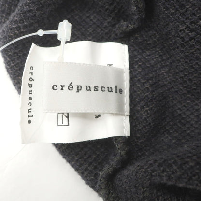 【中古】クレプスキュール crepuscule コットン スキッパー 半袖 ポロニット チャコール【 2 】【 状態ランクB 】【 メンズ 】