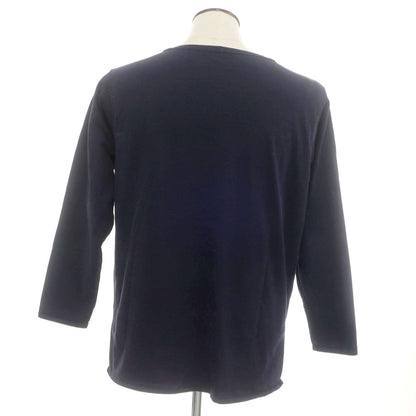 【中古】コモリ COMOLI コットン ボートネック ポケット 長袖Ｔシャツ ネイビー【 3 】【 状態ランクC 】【 メンズ 】