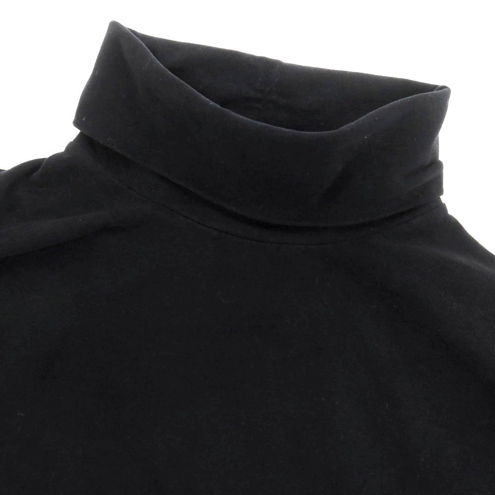 【中古】チルコロ1901 CIRCOLO 1901 コットン ジャージー タートルネック 長袖Ｔシャツ ブラック【 M 】【 状態ランクC 】【 メンズ 】