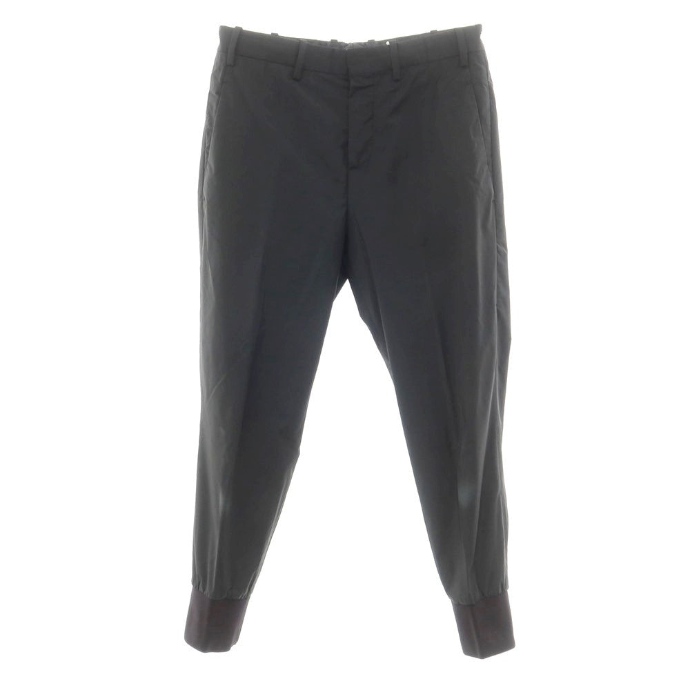 【中古】ニールバレット NEIL BARRETT ストレッチポリエステル リブパンツ ブラック【 44 】【 状態ランクC 】【 メンズ 】 [BPD]