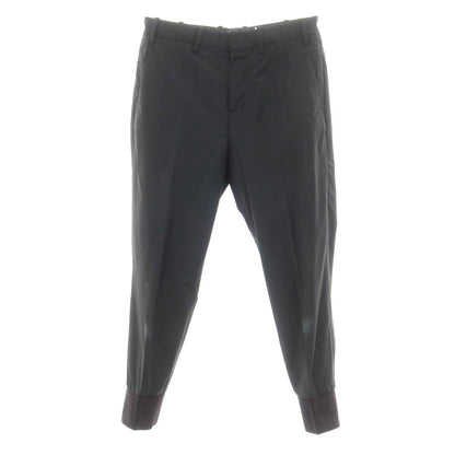 【中古】ニールバレット NEIL BARRETT ストレッチポリエステル リブパンツ ブラック【 44 】【 状態ランクC 】【 メンズ 】 [BPD]