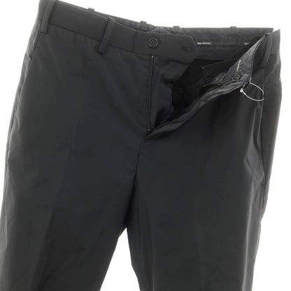 【中古】ニールバレット NEIL BARRETT ストレッチポリエステル リブパンツ ブラック【 44 】【 状態ランクC 】【 メンズ 】 [BPD]