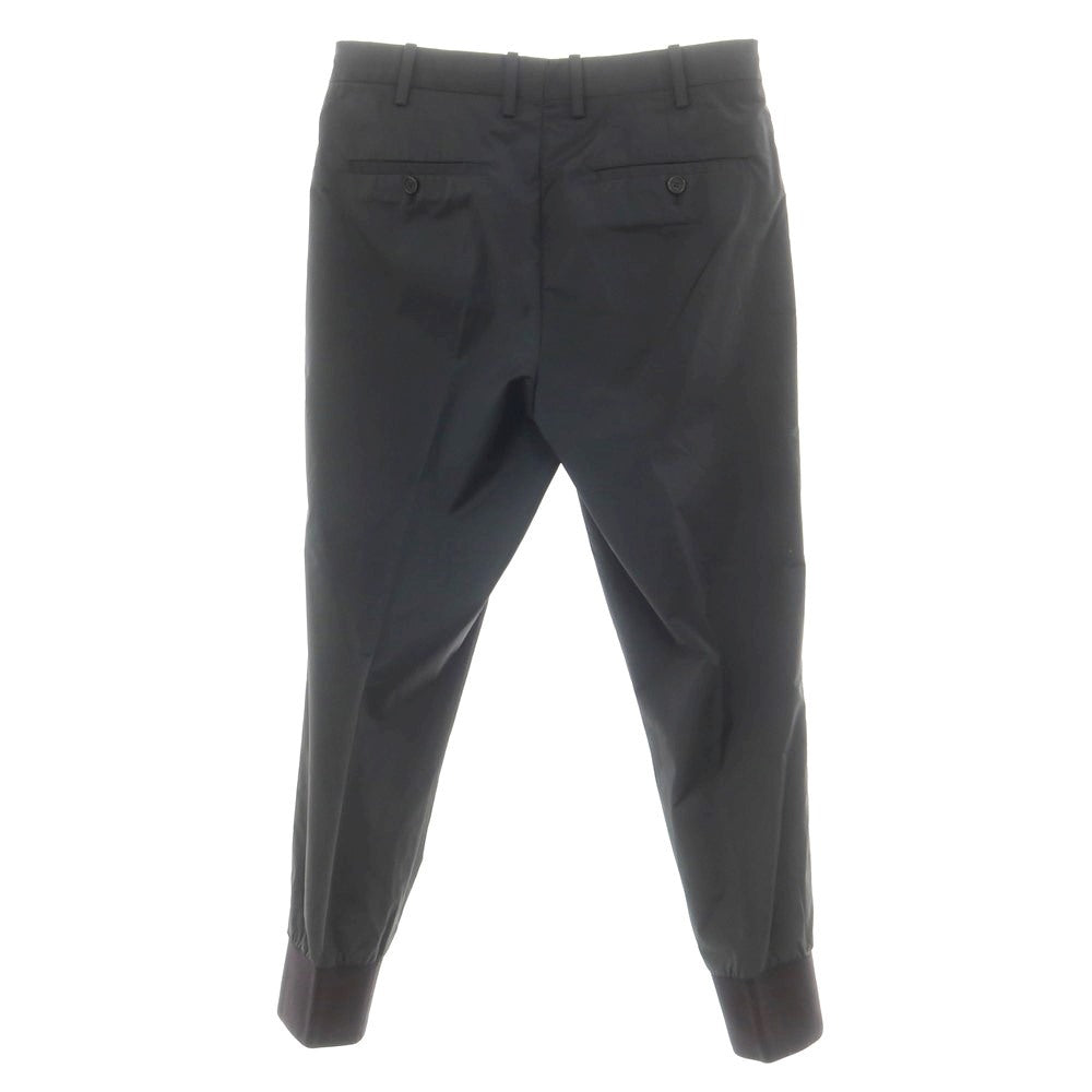 【中古】ニールバレット NEIL BARRETT ストレッチポリエステル リブパンツ ブラック【 44 】【 状態ランクC 】【 メンズ 】 [BPD]