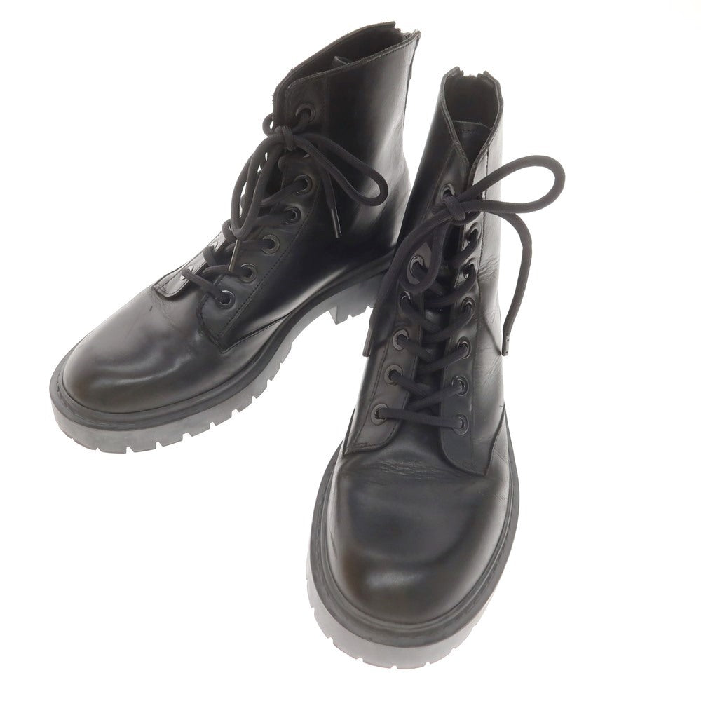 [Used] KENZO Leather Lace-up Boots Black [41] [Condition Rank B] [Men&