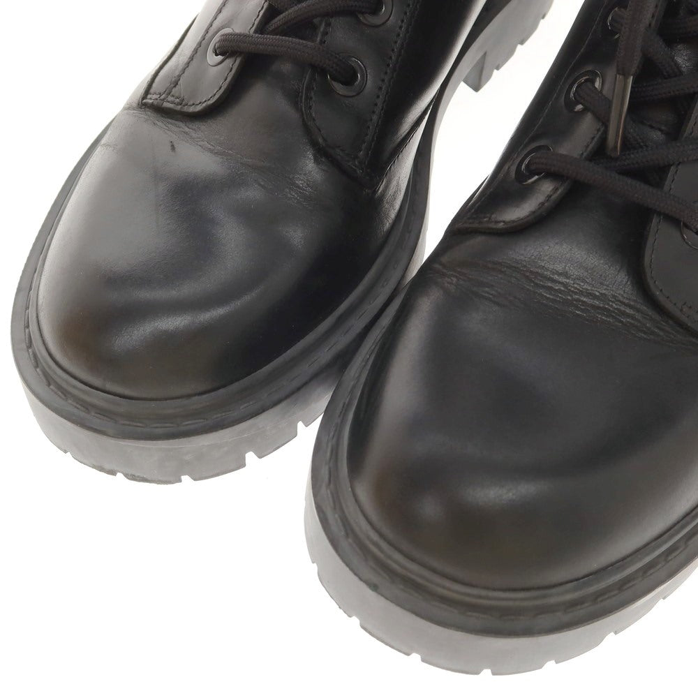 [Used] KENZO Leather Lace-up Boots Black [41] [Condition Rank B] [Men&