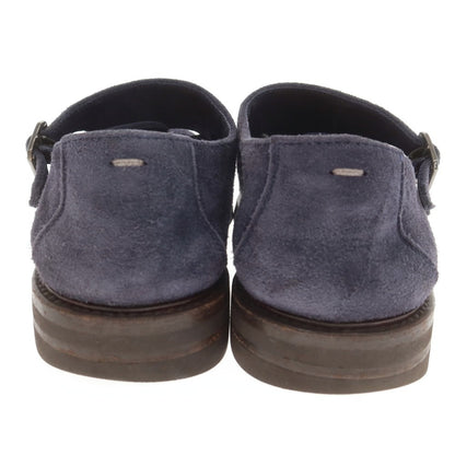 [Used] Brunello Cucinelli Suede Double Monk Dress Shoes Navy [40] [Condition Rank C] [Men&