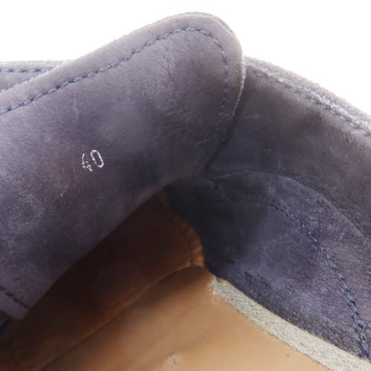 [Used] Brunello Cucinelli Suede Double Monk Dress Shoes Navy [40] [Condition Rank C] [Men&