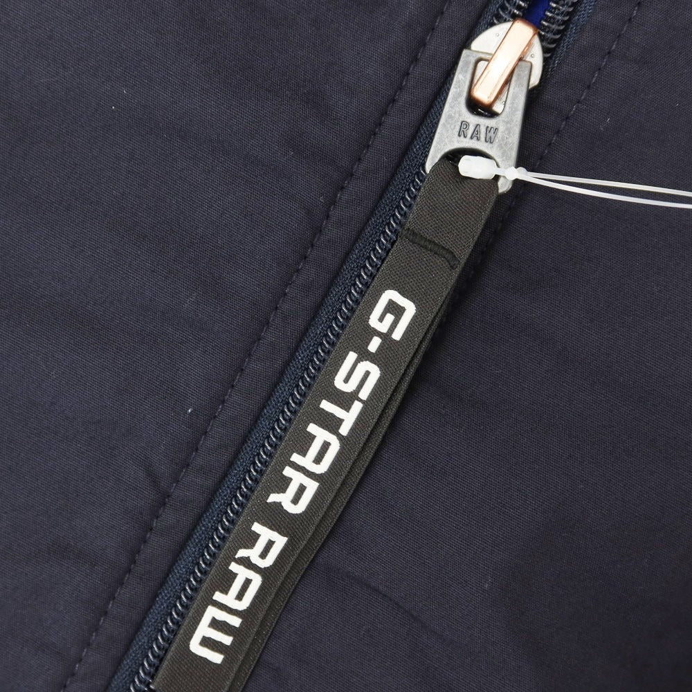 【中古】ジースターロウ G-STAR RAW ポリエステル デニム フーデッドブルゾン ネイビーxブラック【サイズXXS】【 状態ランクA 】【 メンズ 】[EPD]