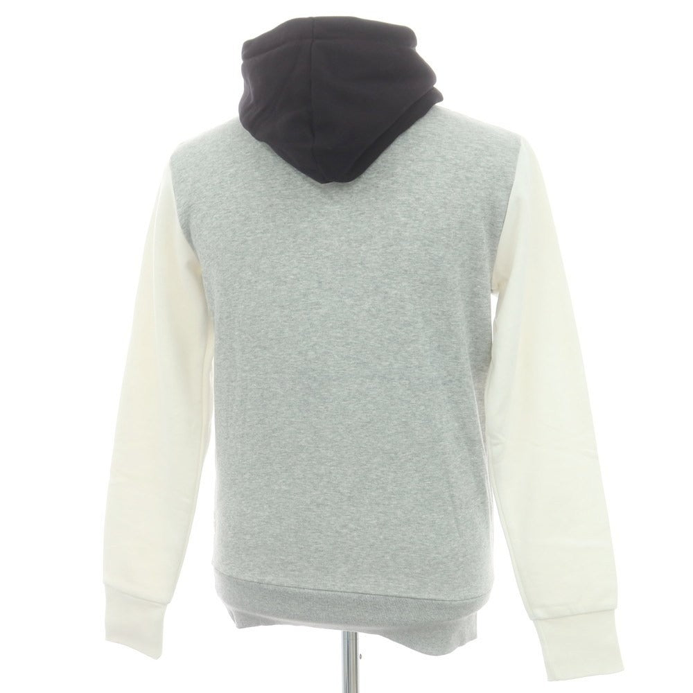 【中古】ジースターロウ G-STAR RAW コットンポリエステル プルオーバー パーカー グレーxホワイト【 XXS 】【 状態ランクA 】【 メンズ 】