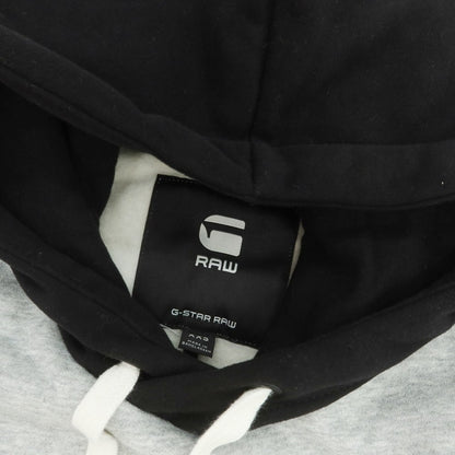 【中古】ジースターロウ G-STAR RAW コットンポリエステル プルオーバー パーカー グレーxホワイト【 XXS 】【 状態ランクA 】【 メンズ 】
