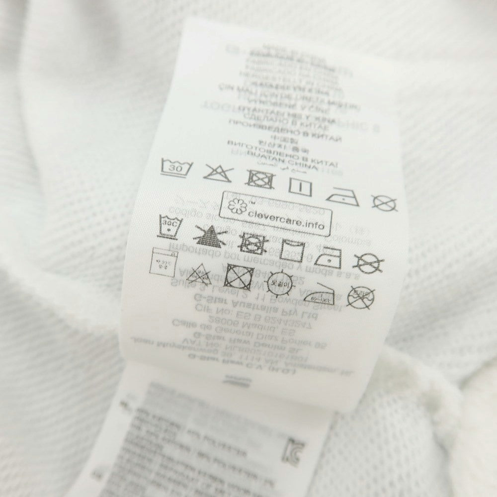 【中古】ジースターロウ G-STAR RAW コットンポリエステル プルオーバー パーカー ホワイト【 XS 】【 状態ランクA 】【 メンズ 】[CPD]