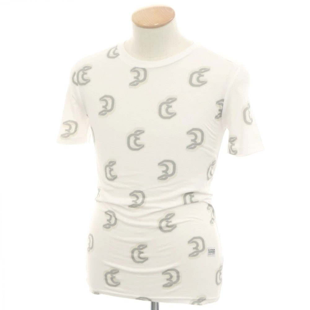 【中古】ジースターロウ G-STAR RAW コットンポリエステル クルーネック 半袖Ｔシャツ ホワイト【 XS 】【 状態ランクA 】【 メンズ 】