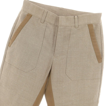 [Used] DOUBLE STANDARD CLOTHING Wool Hemp Slacks Pants Ash Brown [44] [Condition Rank A] [Men&