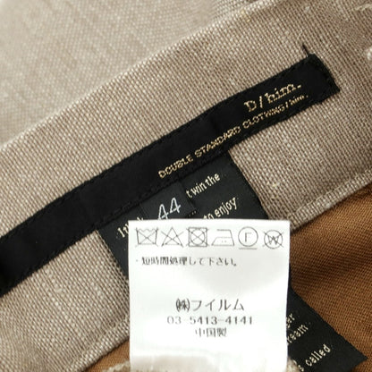[Used] DOUBLE STANDARD CLOTHING Wool Hemp Slacks Pants Ash Brown [44] [Condition Rank A] [Men&