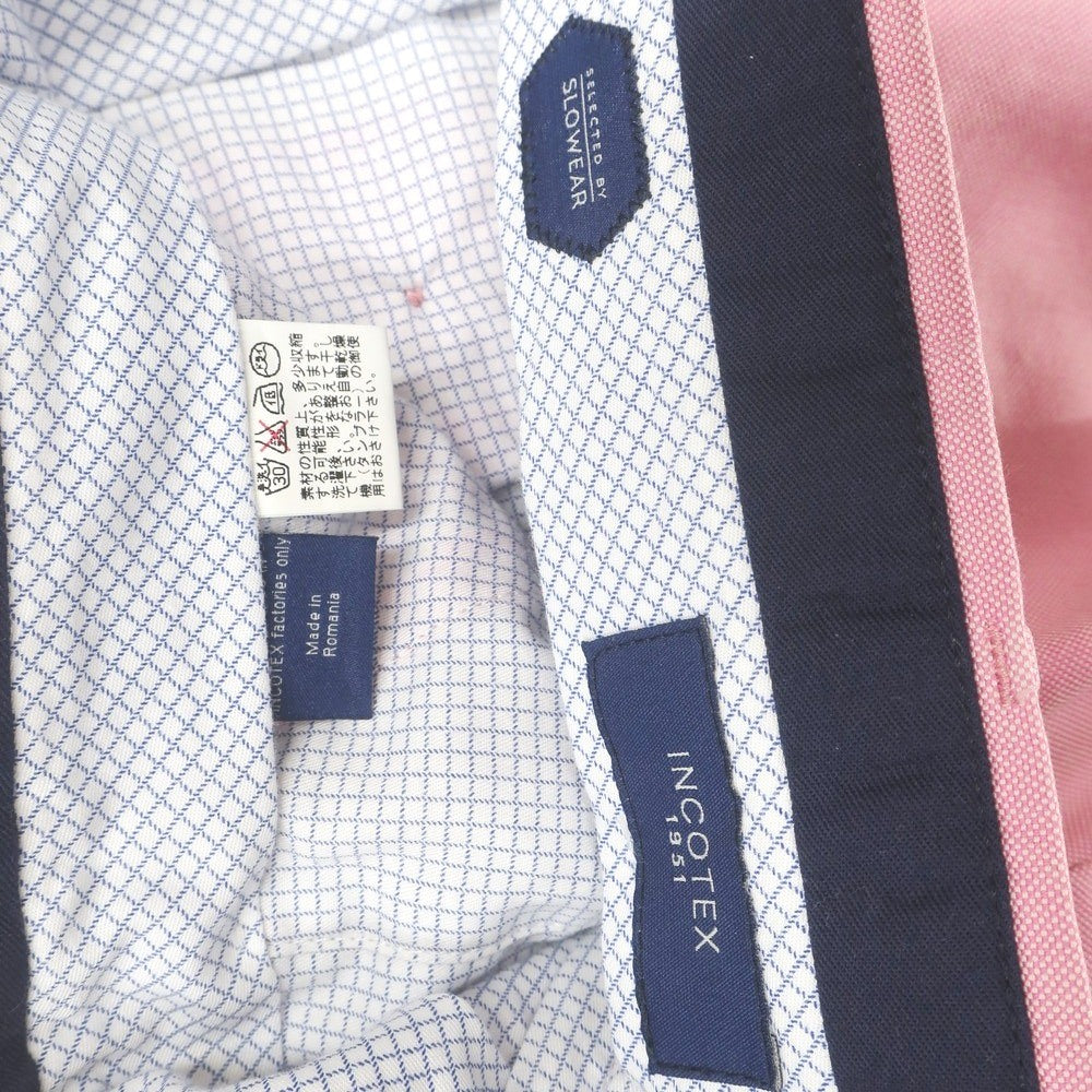[Used] INCOTEX Cotton Casual Slacks Pants Pink [44] [Condition Rank C] [Men&
