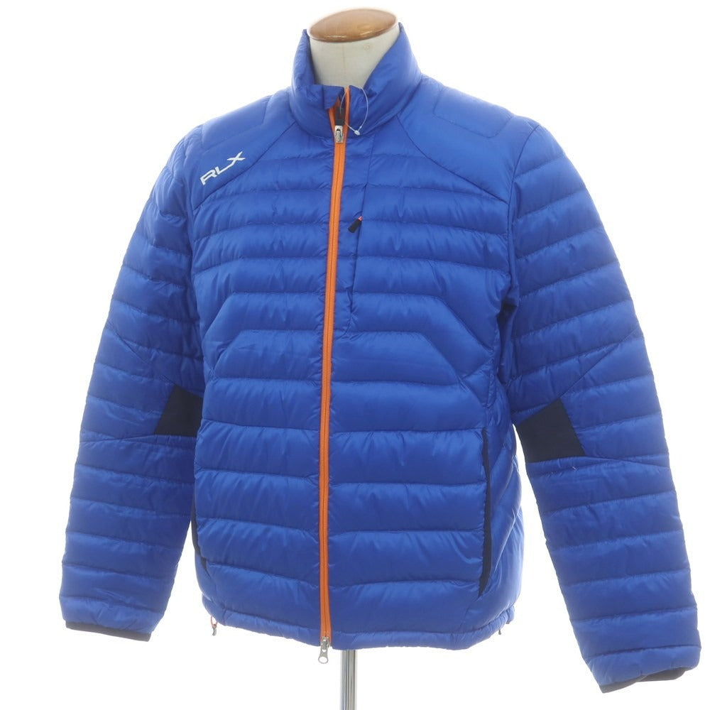 【中古】アールエルエックス ラルフローレン RLX RALPH LAUREN ナイロン ダウンジャケット ブルー【 M 】【 状態ランクC 】【 メンズ 】