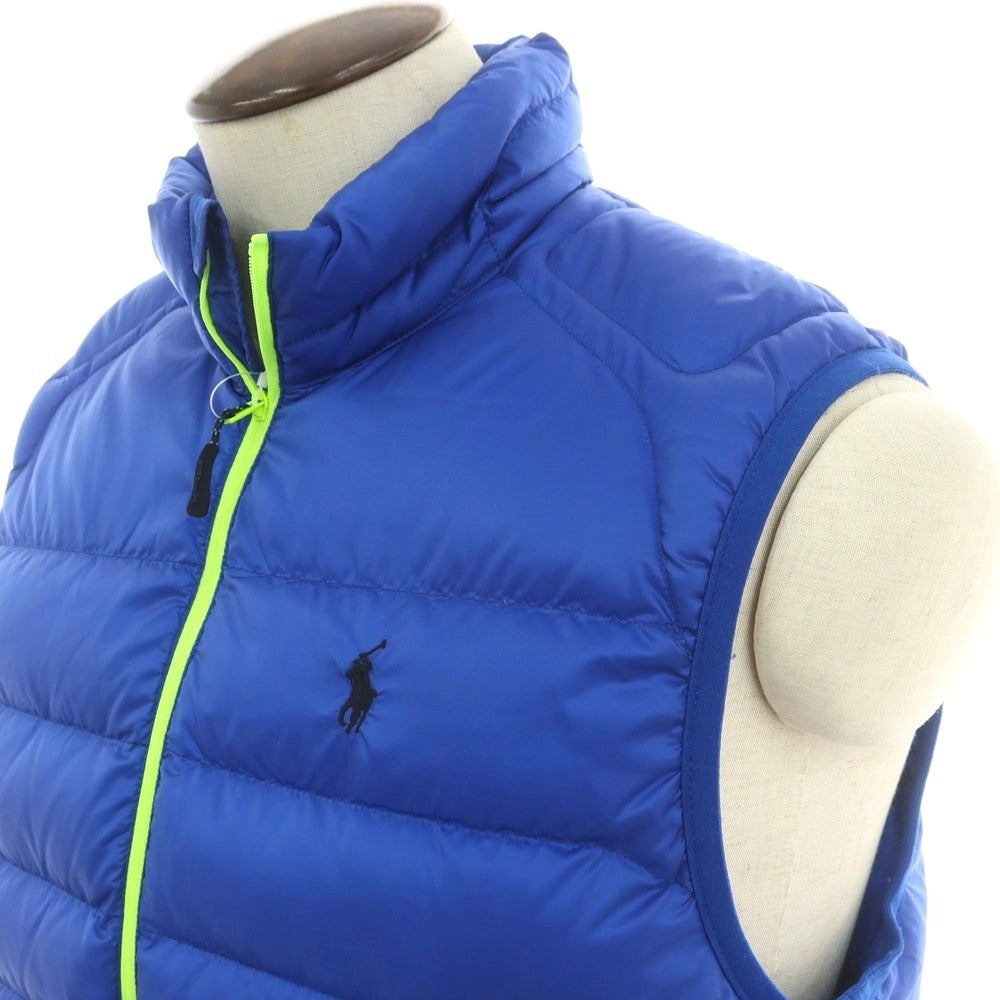 【中古】ポロ ラルフローレン Polo Ralph Lauren ナイロン ダウンベスト ブルー【 L 】【 状態ランクB 】【 メンズ 】