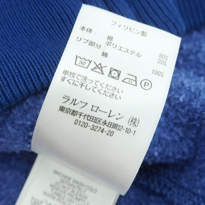【中古】ポロ ラルフローレン Polo Ralph Lauren コットンポリエステル ジップアップ パーカー ダークブルー【 M 】【 状態ランクC 】【 メンズ 】