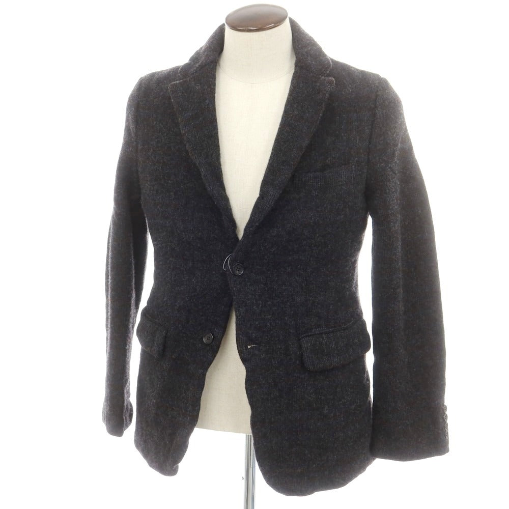 【中古】コムデギャルソン オムドゥ COMME des GARCONS HOMME DEUX 2024年秋冬 ウール チェック テーラードジャケット ダークグレーxレッド×ブルー【 L 】【 状態ランクA 】【 メンズ 】