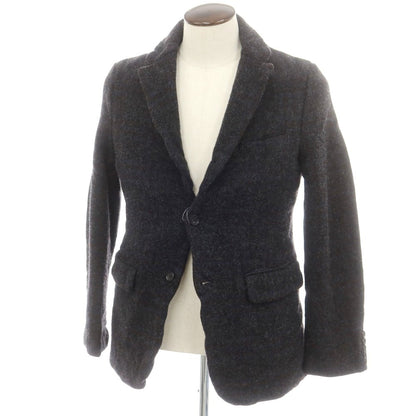 【中古】コムデギャルソン オムドゥ COMME des GARCONS HOMME DEUX 2024年秋冬 ウール チェック テーラードジャケット ダークグレーxレッド×ブルー【 L 】【 状態ランクA 】【 メンズ 】
